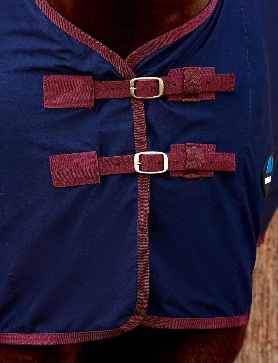 WeatherBeeta Cotton Sheet Standard Neck - Navy/Burgundy