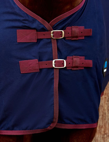 WeatherBeeta Cotton Sheet Standard Neck - Navy/Burgundy