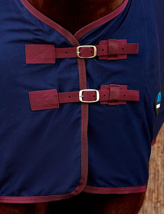 WeatherBeeta Cotton Sheet Standard Neck - Navy/Burgundy