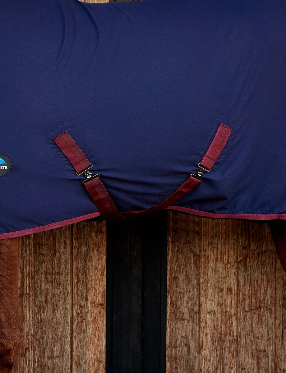 WeatherBeeta Cotton Sheet Standard Neck - Navy/Burgundy