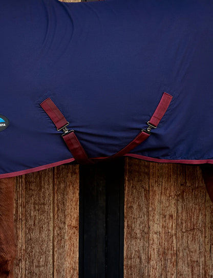 WeatherBeeta Cotton Sheet Standard Neck - Navy/Burgundy