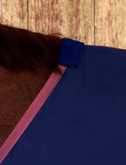 WeatherBeeta Cotton Sheet Standard Neck - Navy/Burgundy