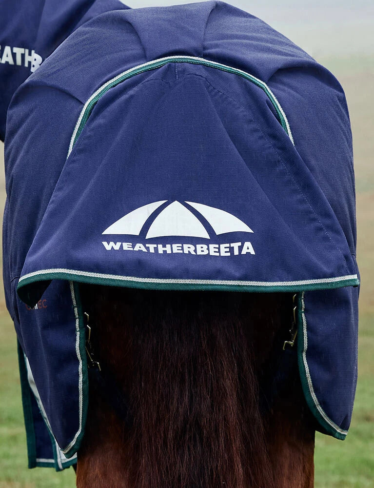 WeatherBeeta ComFiTec Plus Dynamic 0G Detach-A-Neck Turnout Blanket – Forest Green