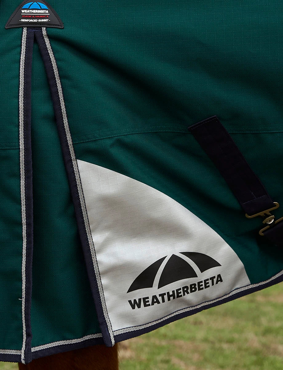 WeatherBeeta ComFiTec Plus Dynamic 0G Turnout Blanket – Navy/Forest
