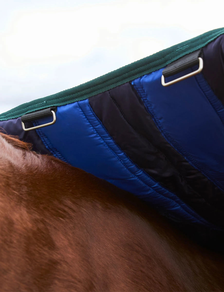 WeatherBeeta ComFiTec Plus Dynamic 0G Turnout Blanket – Navy/Forest