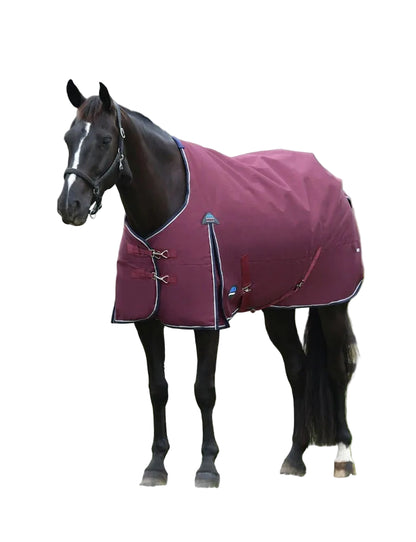 WeatherBeeta ComFiTec Essential 0G Ripstop Turnout Sheet – Burgundy/Navy