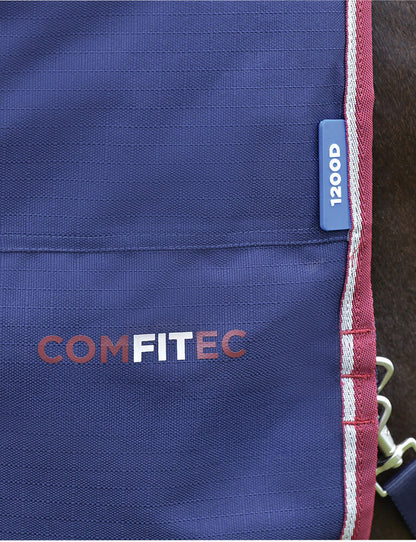WeatherBeeta ComFiTec Essential 0G Ripstop Turnout Sheet – Burgundy/Navy