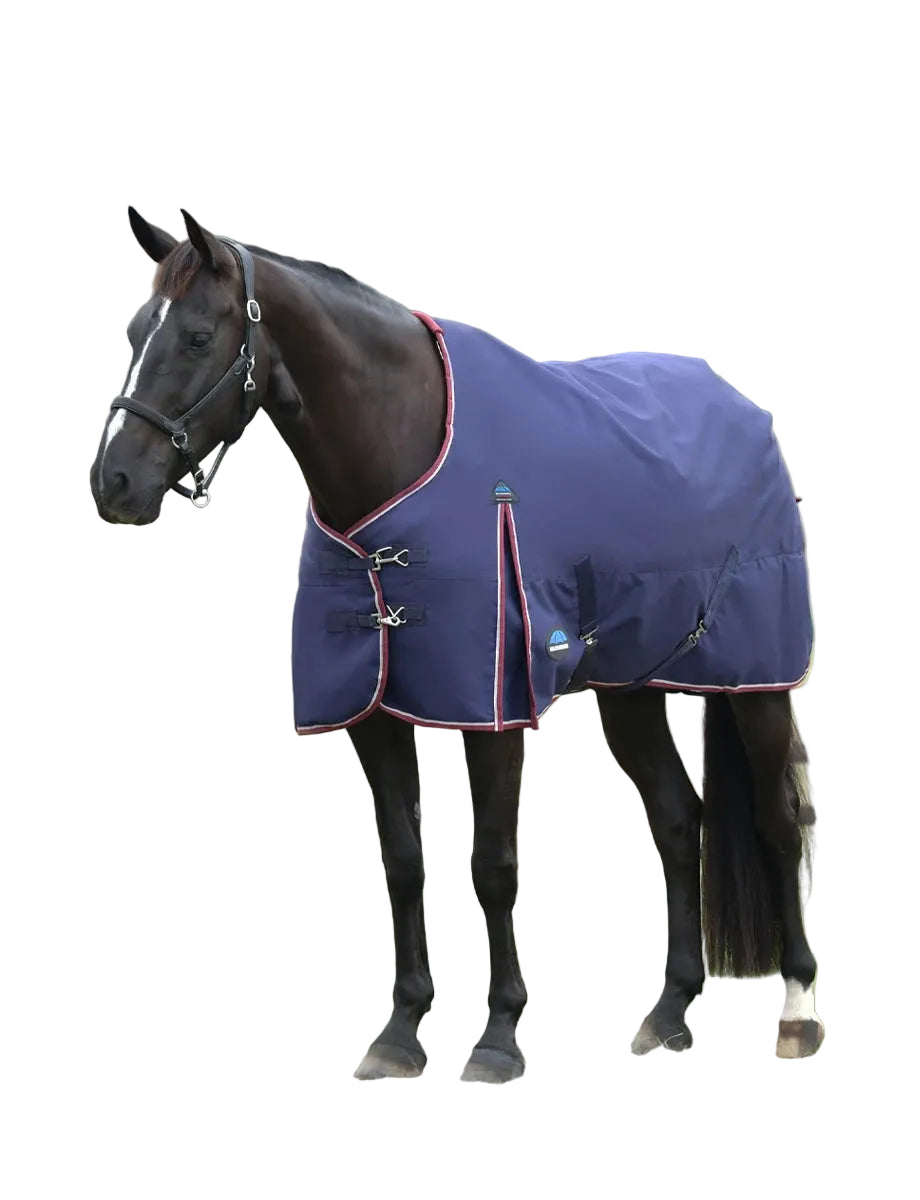 WeatherBeeta ComFiTec Essential 0G Ripstop Turnout Sheet – Burgundy/Navy