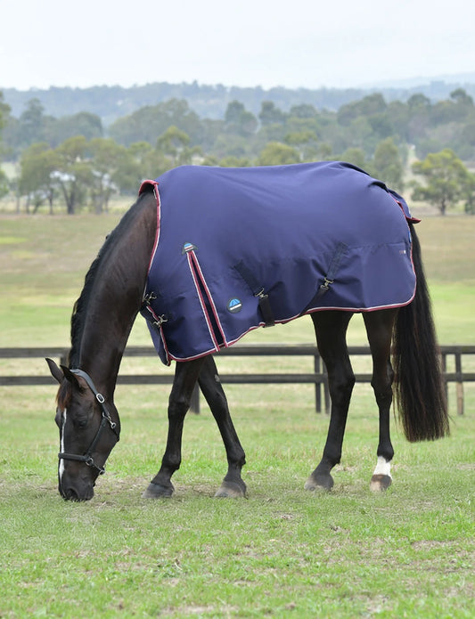 WeatherBeeta ComFiTec Essential 0G | Waterproof Ripstop Horse Turnout Sheet - Navy