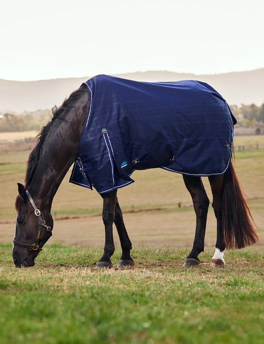 WeatherBeeta ComFiTec Prelim 0G | Lightweight Horse Turnout Sheet - Navy