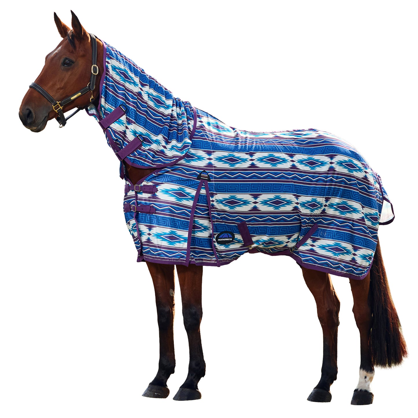 WeatherBeeta ComFiTec Essential Fly Sheet Standard - Purple Navajo