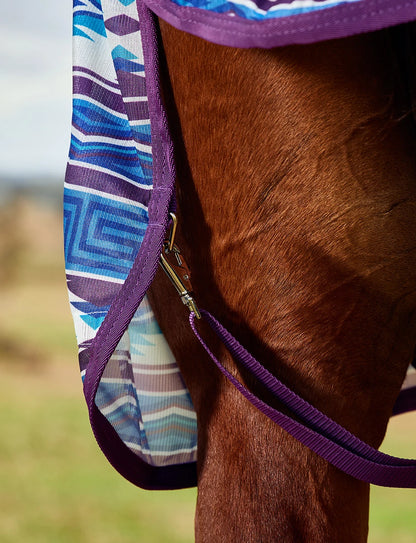 WeatherBeeta ComFiTec Essential Fly Sheet Combo - Purple Navajo