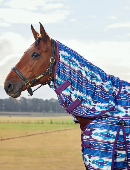WeatherBeeta ComFiTec Essential Fly Sheet Combo - Purple Navajo