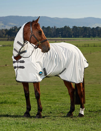 WeatherBeeta ComFiTec Tyro Fly Sheet Combo - White/Charcoal