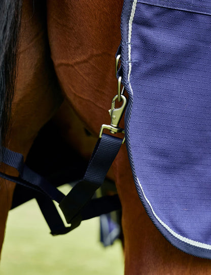 WeatherBeeta ComFiTec Prelim 100G Medium Turnout Blanket – Navy