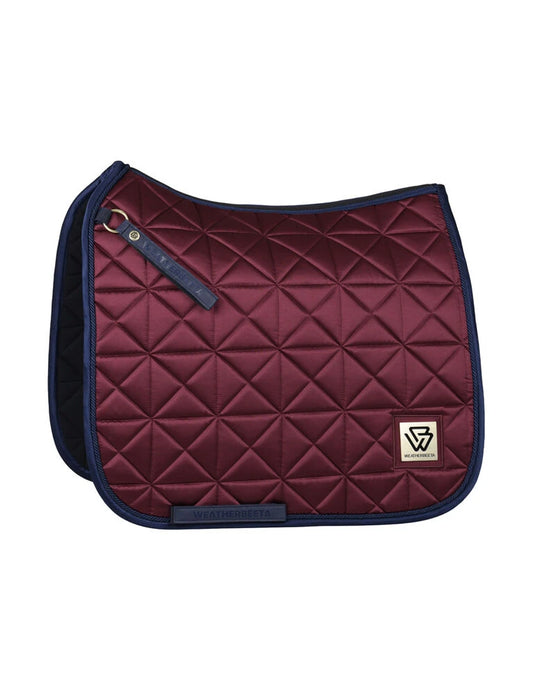 WeatherBeeta Satin Luxe Air-Tec Dressage Pad - Burgundy