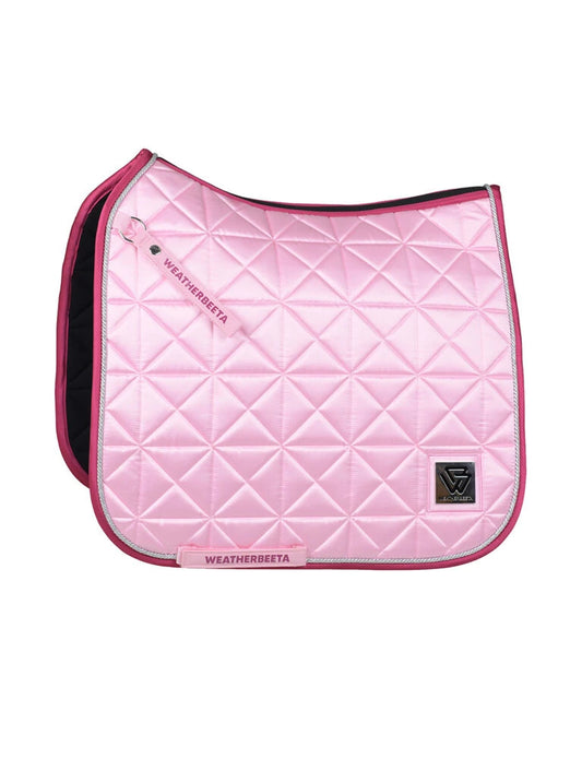 WeatherBeeta Satin Luxe Air-Tec Dressage Pad - Soft Pink