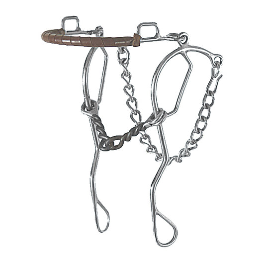 Fabtron Gag Hackamore with Leather Nose