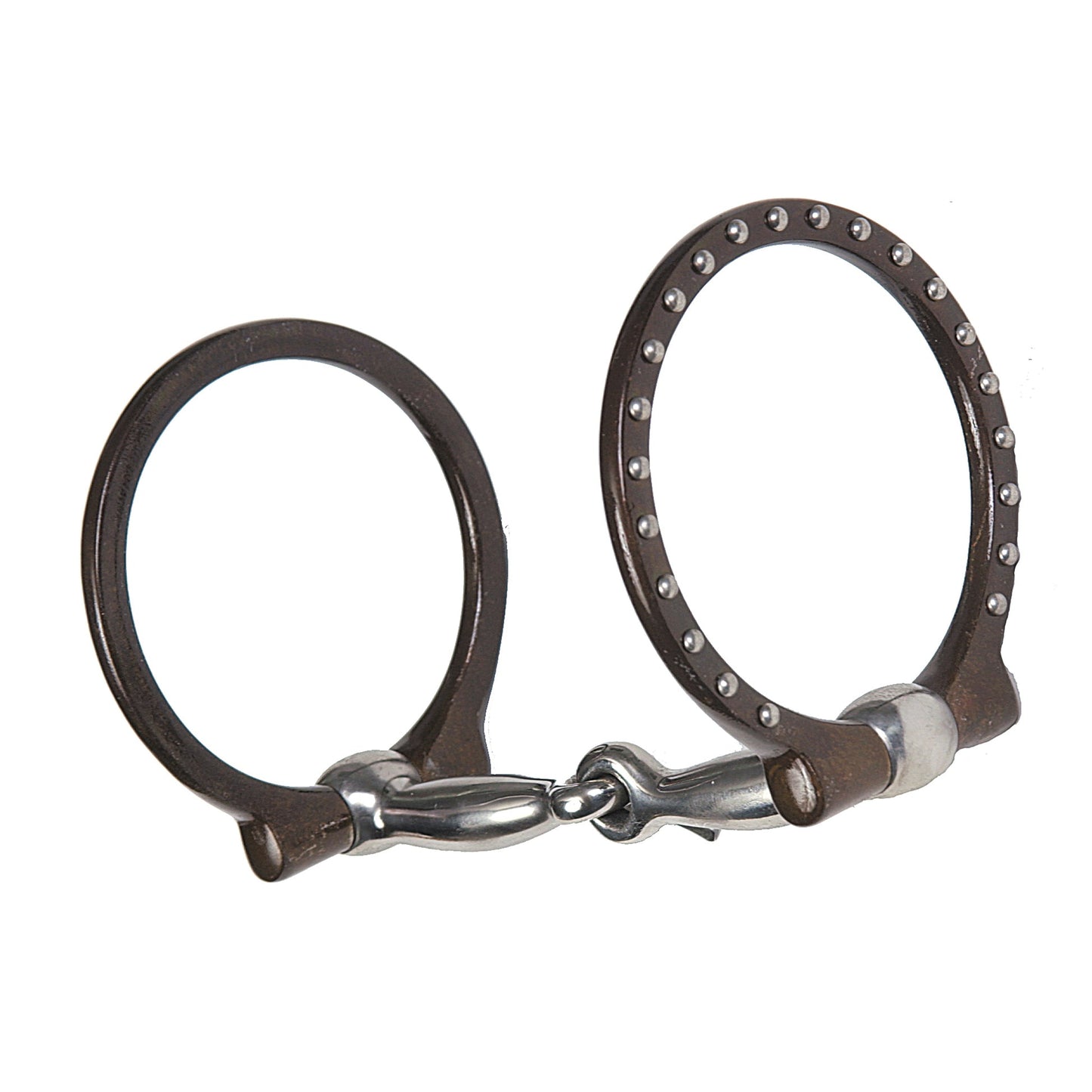 Fabtron Spotted Offset Dee Sweet Iron Snaffle Bit