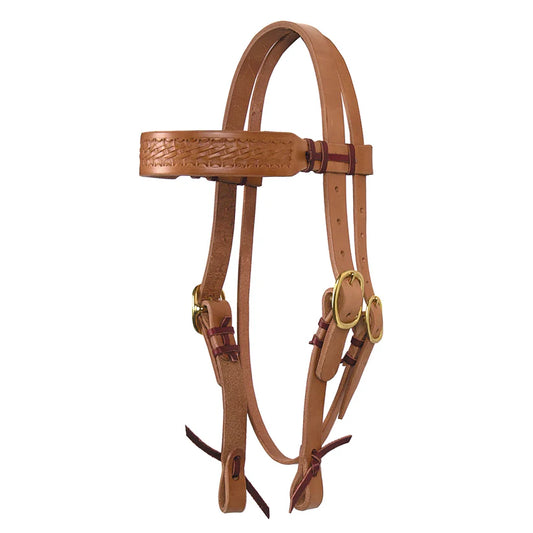 Fabtron Hand-Tied & Embossed Harness Leather