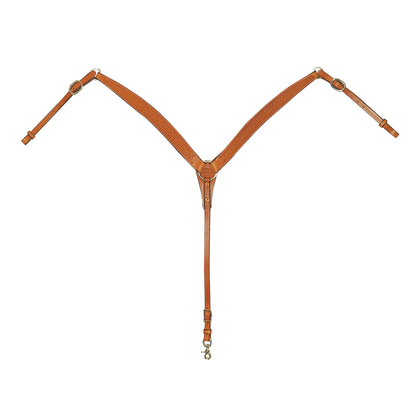 Fabtron Basket Tooled Leather Breast Collar